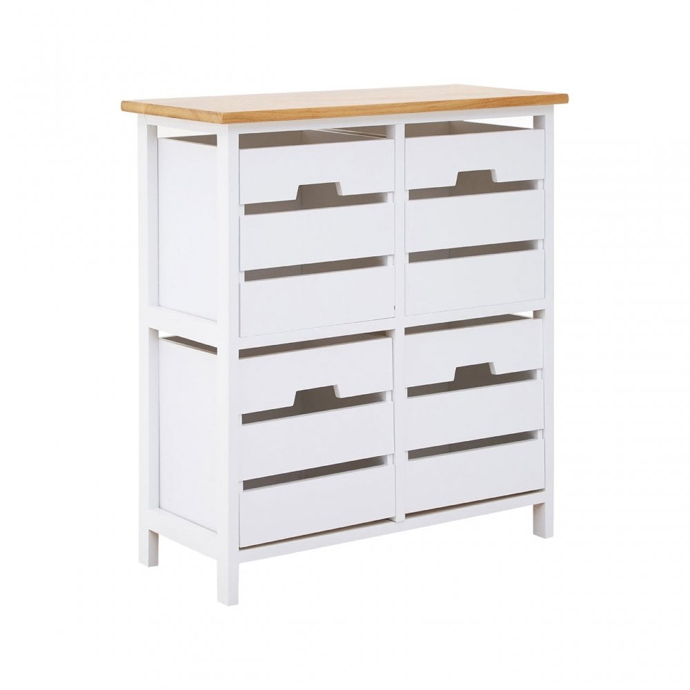 Newport 4 Drawer Chest, Paulownia Wood, Natural