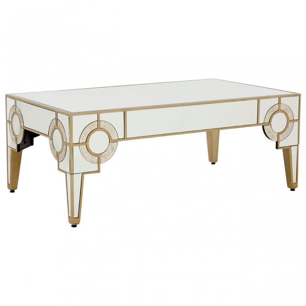 Knigh Deco Coffee Table, Champagne