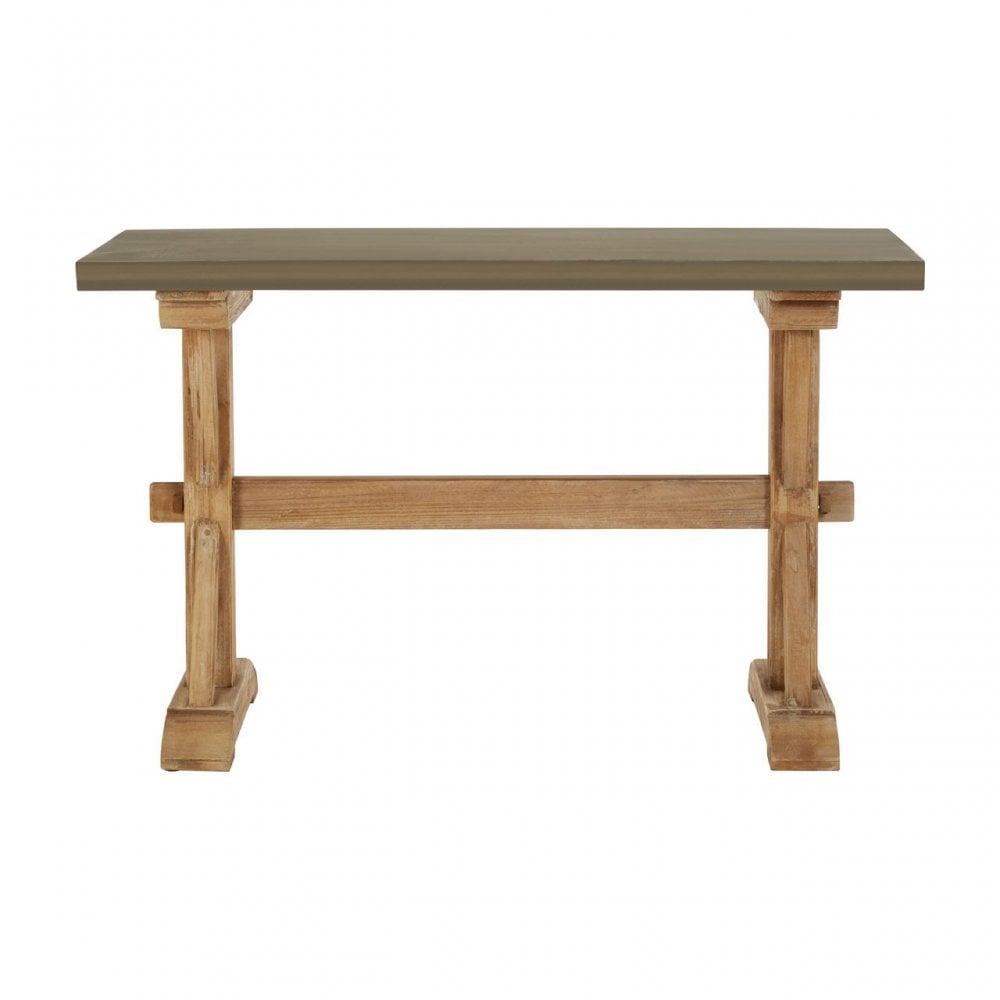 Pompeii Wooden Console Table, Fir Wood, Grey