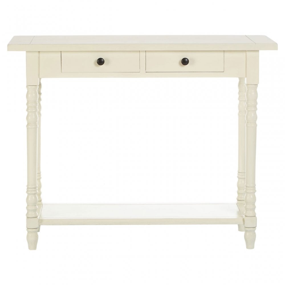 Legacy 2 Drawer Console Table, Wood, White