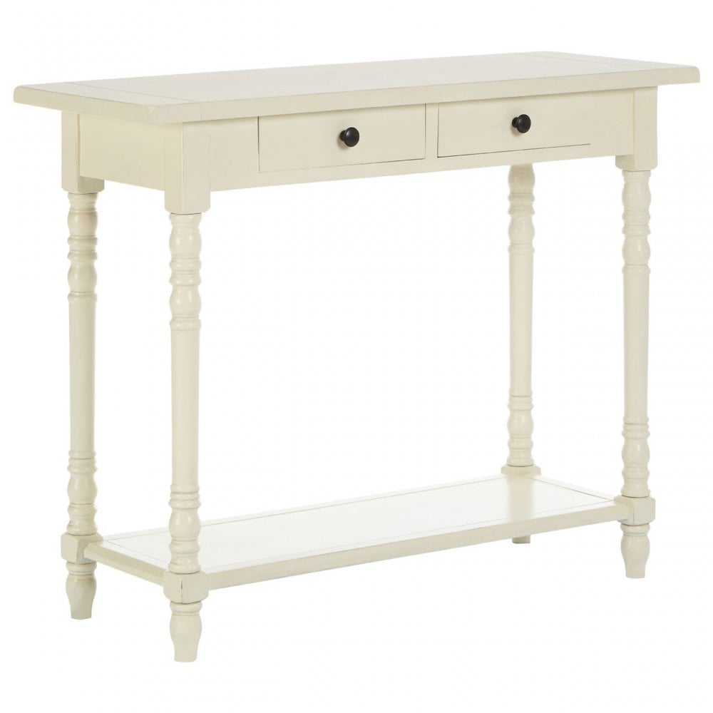 Legacy 2 Drawer Console Table, Wood, White