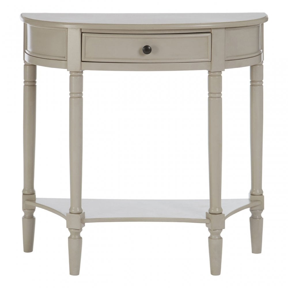 Legacy Single Drawer Console Table, Wood, Pine Wood, Grey