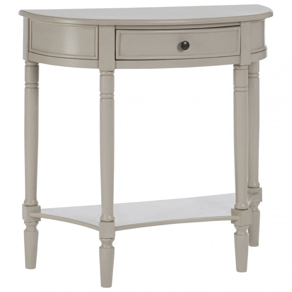 Legacy Single Drawer Console Table, Wood, Pine Wood, Grey