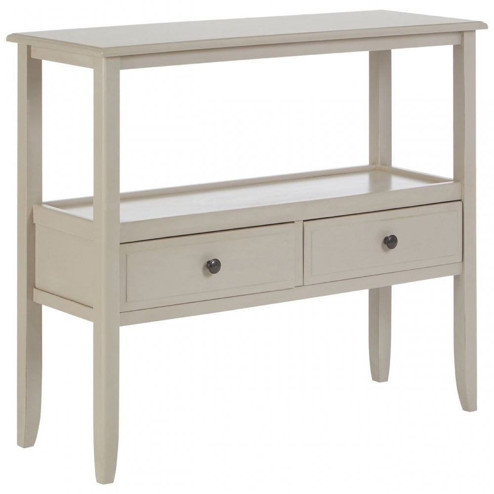 Legacy 2 Drawer Console Table, Wood, Grey