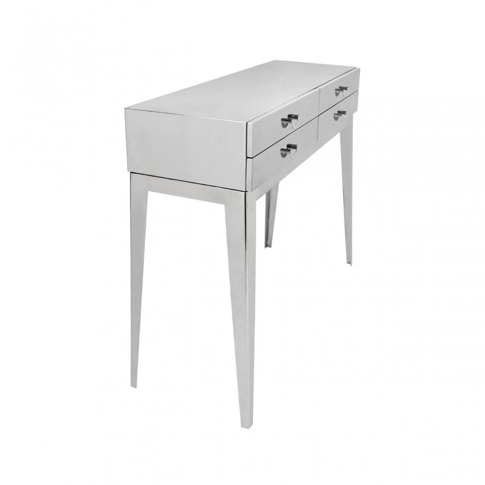 Enrich Console Table, Stainless Steel, Silver