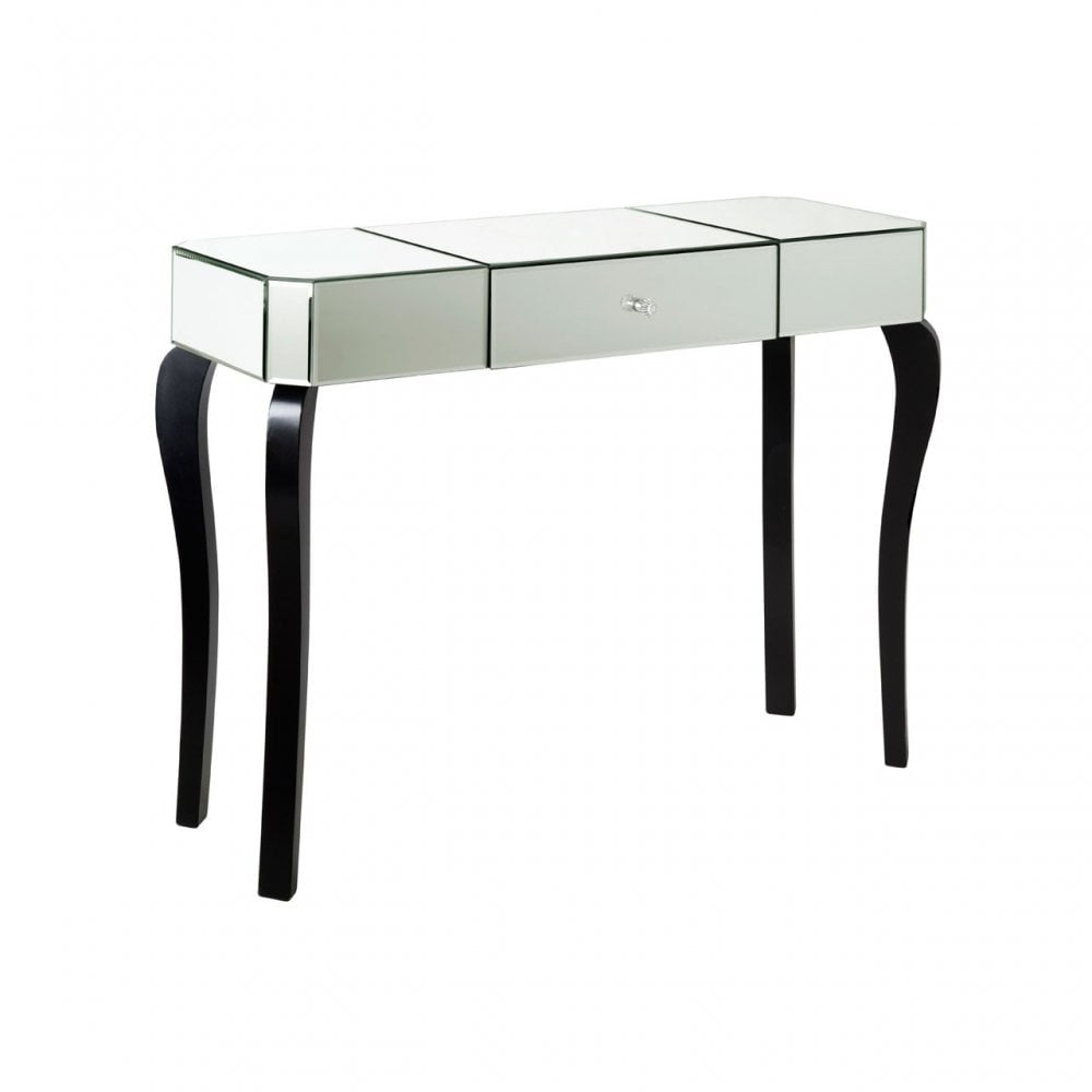 Orchid Console Table, Wood, Mirrored Glass