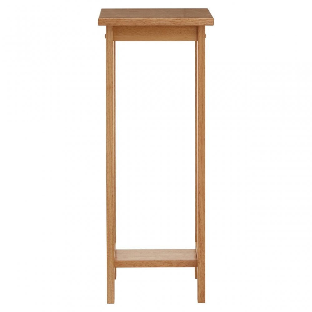 Square Plant Stand, Rubberwood, Natural