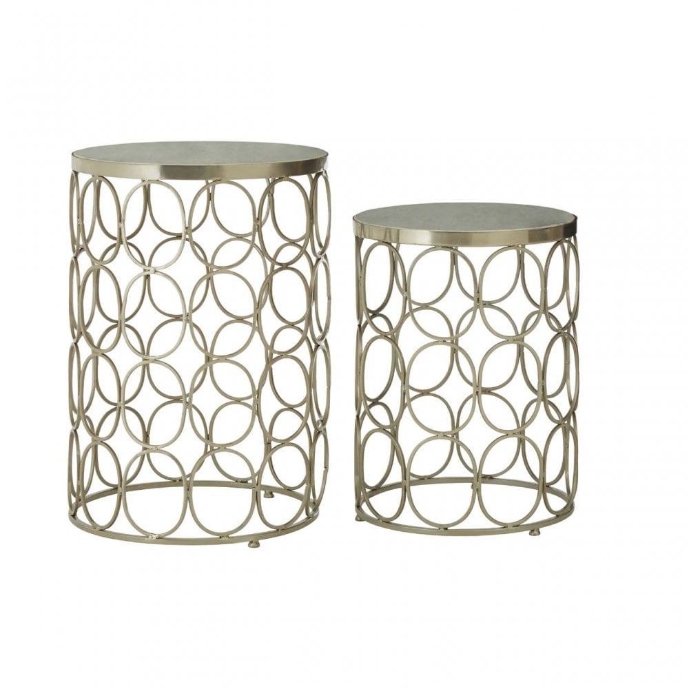 Hamish Side Tables, Iron, Stone