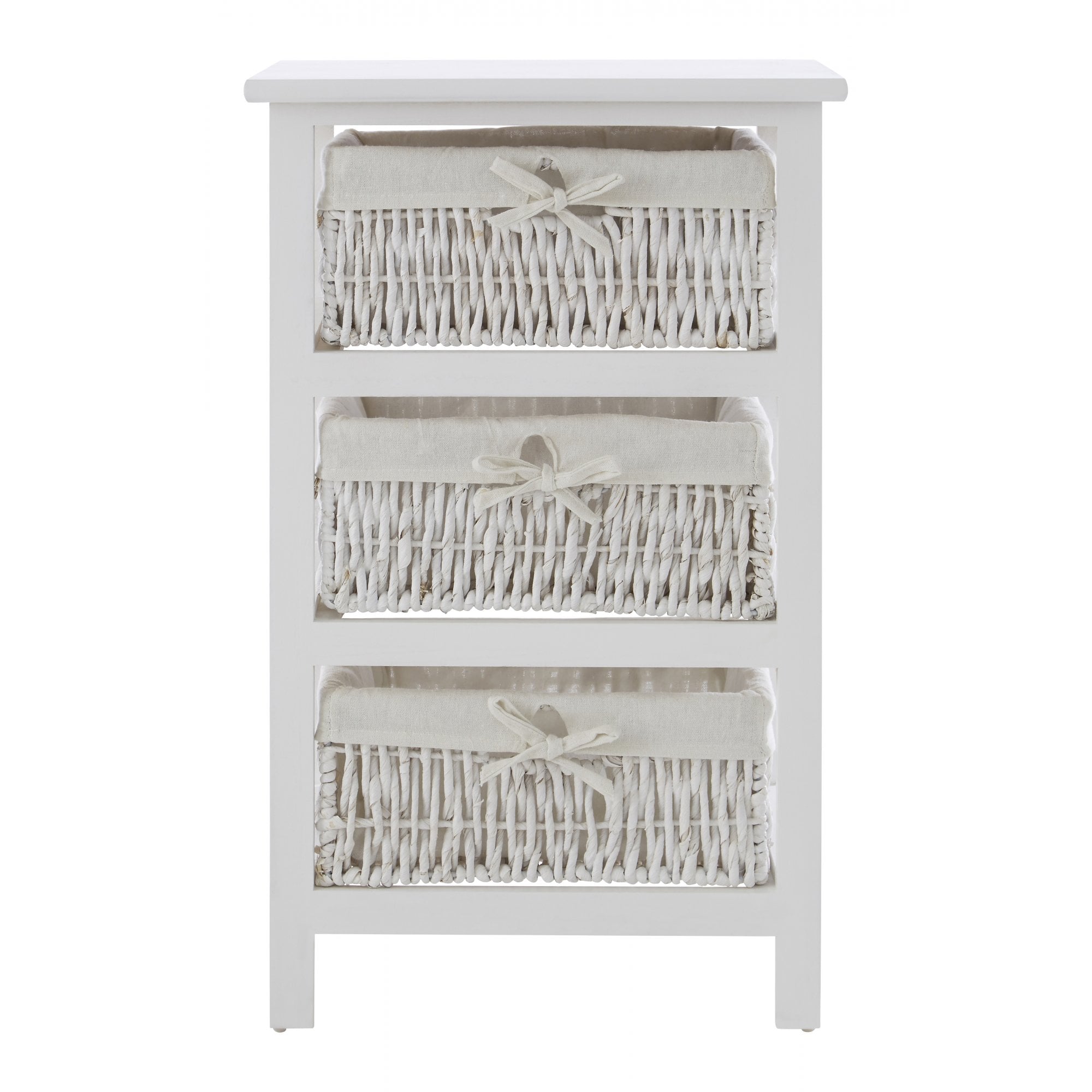 White Storage Unit, Maize, Paulownia Wood, White