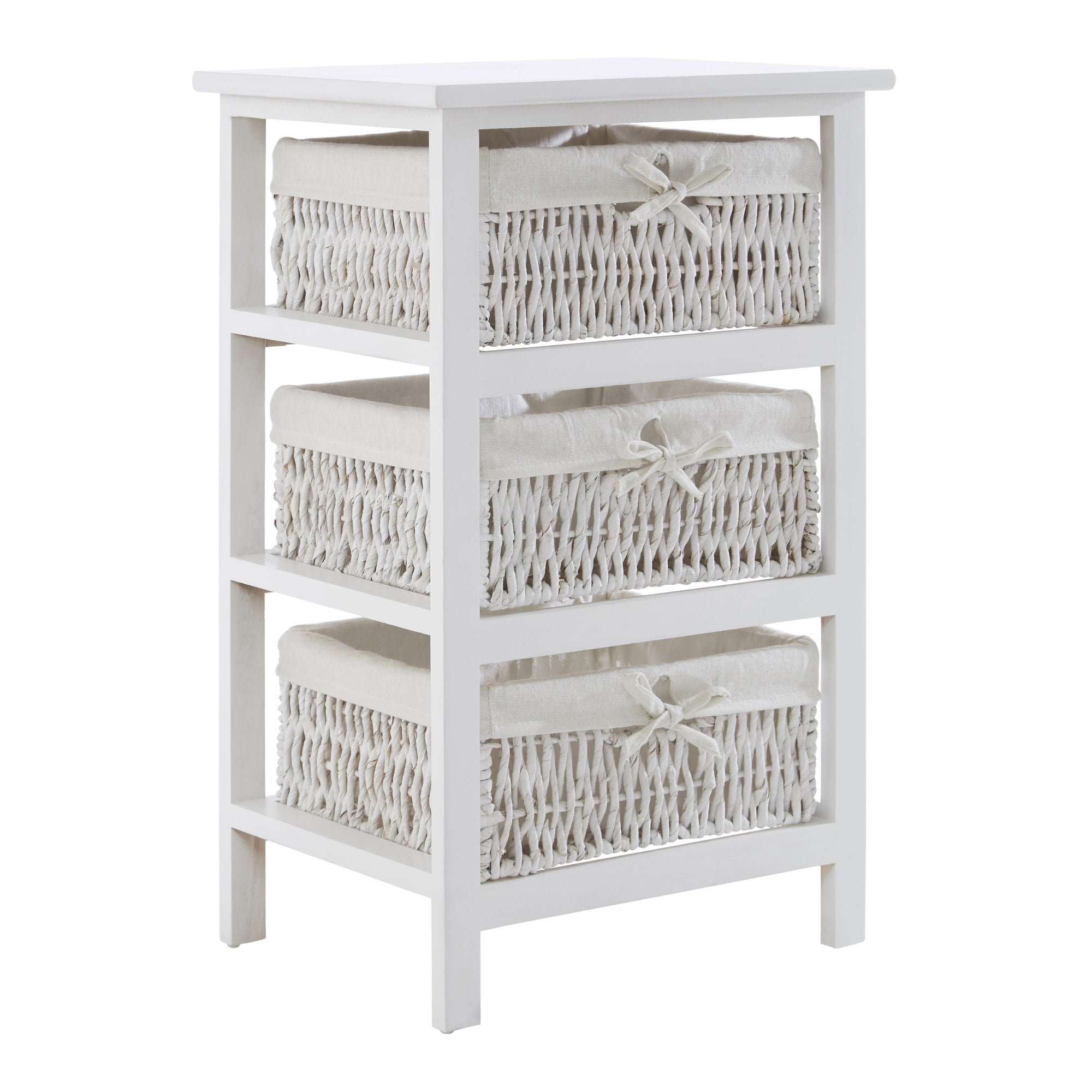 White Storage Unit, Maize, Paulownia Wood, White