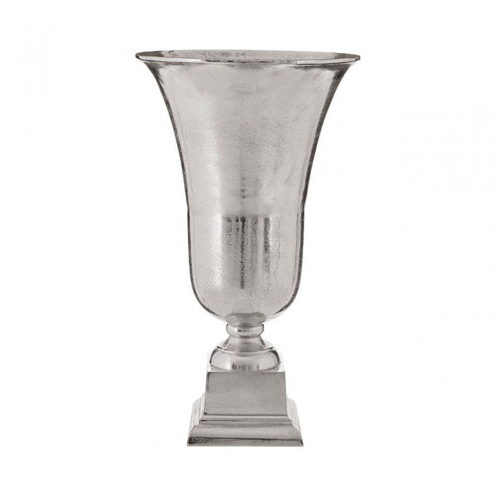 Tuskin Large Trophy Shaped Vase, Aluminium, Silver