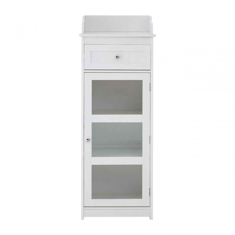 Portland Floor Standing Cabinet, Wood, White