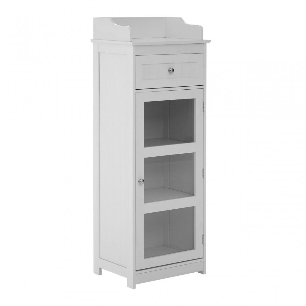 Portland Floor Standing Cabinet, Wood, White