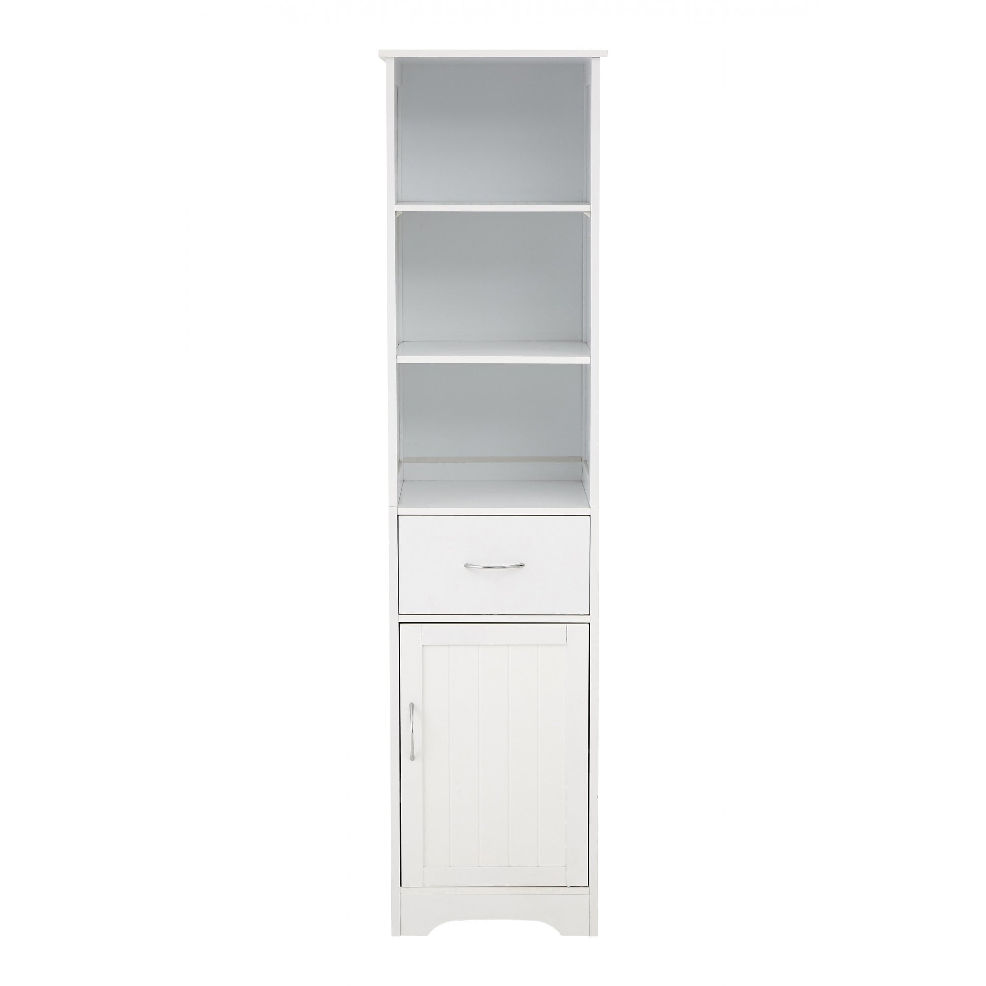 Portland Tall Cabinet, Wood, White