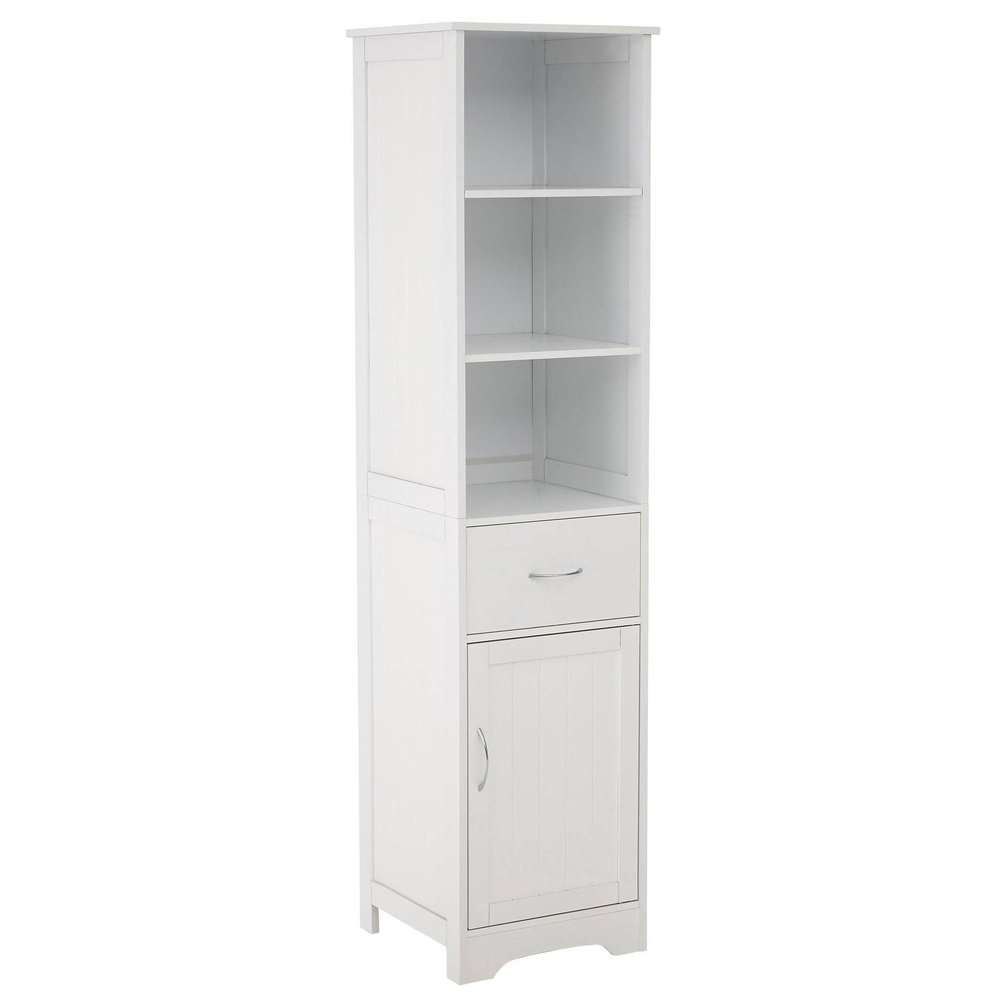 Portland Tall Cabinet, Wood, White