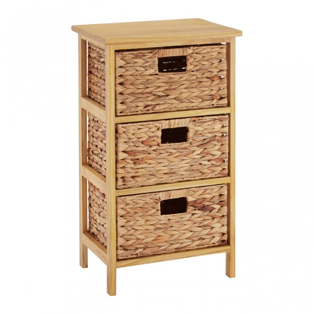 Storage Unit, Paulownia Wood, Water Hyacinth, Natural