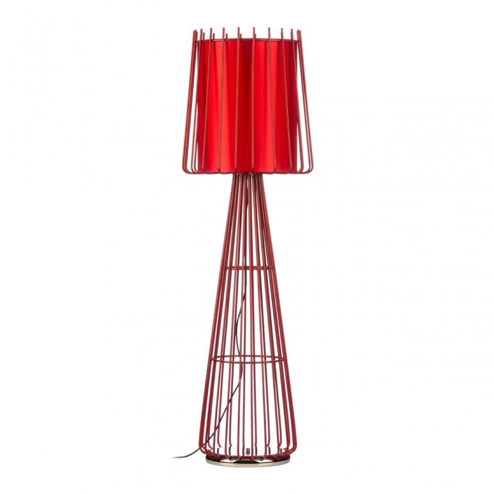 Aria Floor Lamp, Ceramic, Red