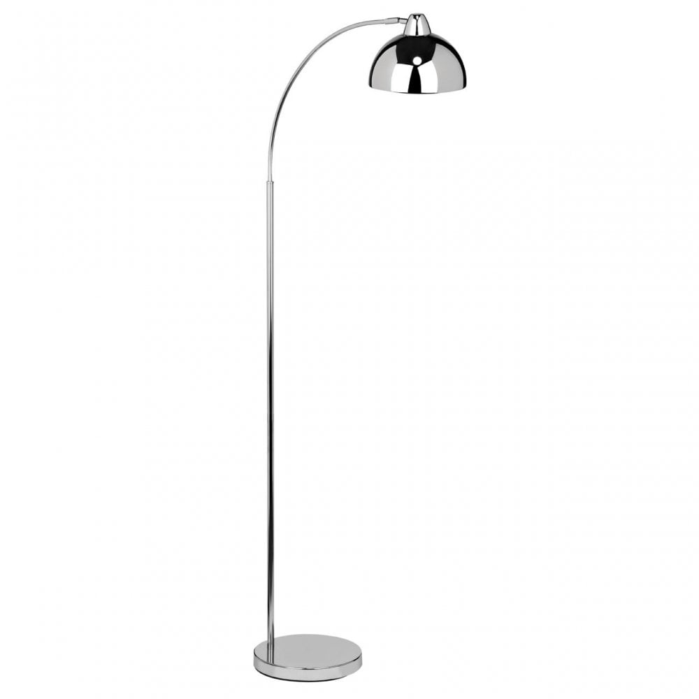 Calle Floor Lamp, Chrome, Silver