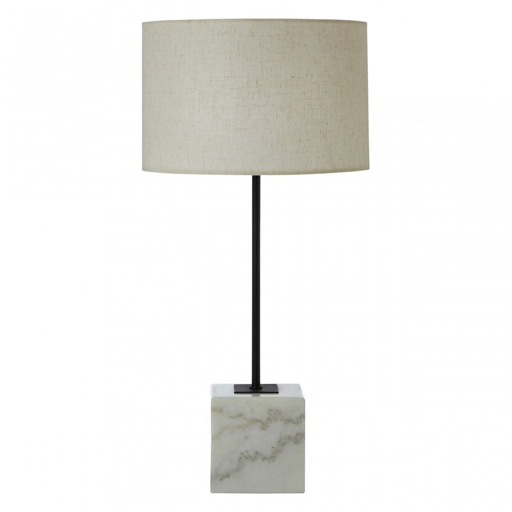 Murdoch Marble Base Table Lamp, White