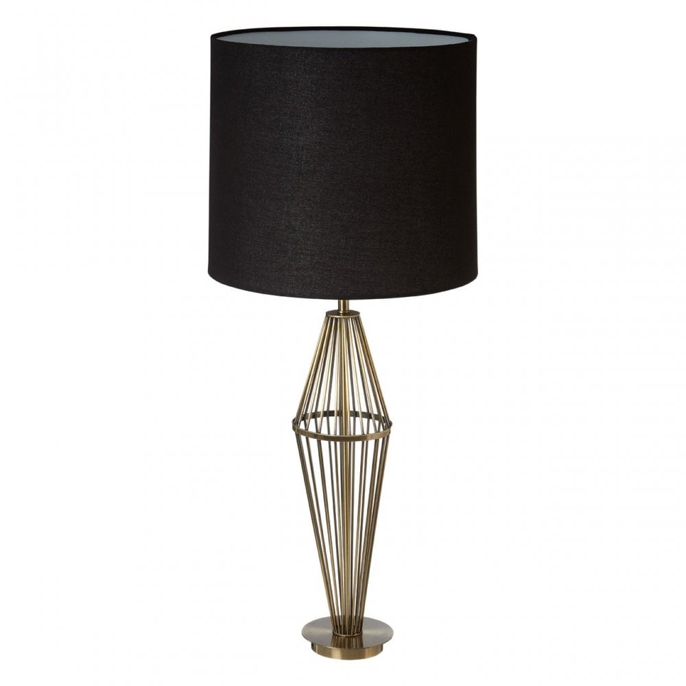 Reginald Antique Brass Table Lamp, Brass