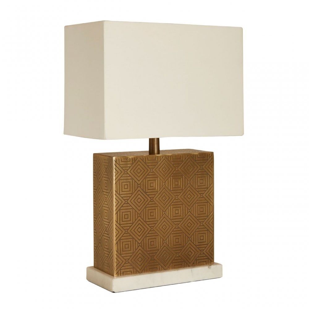 Savoy Table Lamp, Iron, Beige