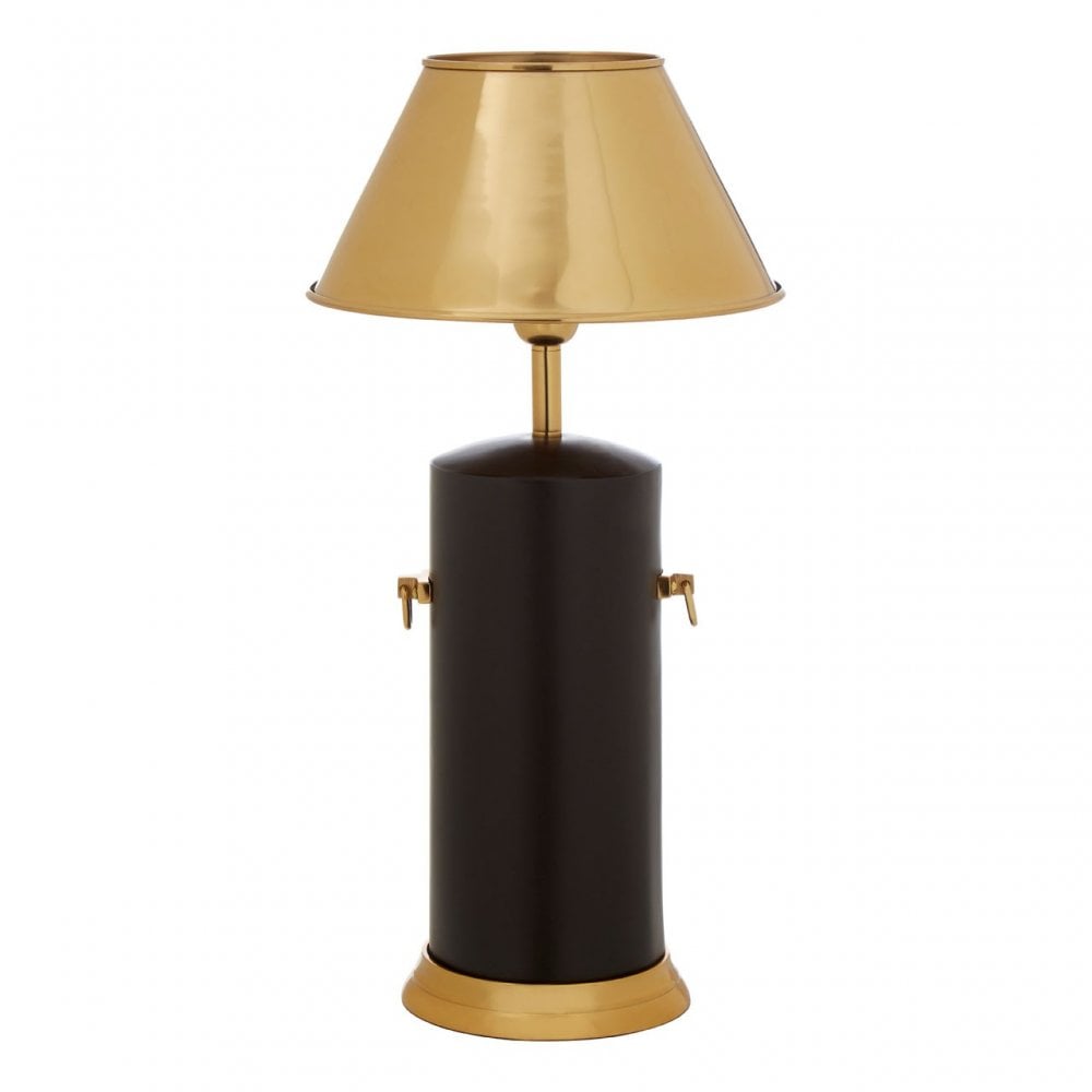 Melvin Empire Shade Table Lamp, Aluminium, Iron, Steel, Gold