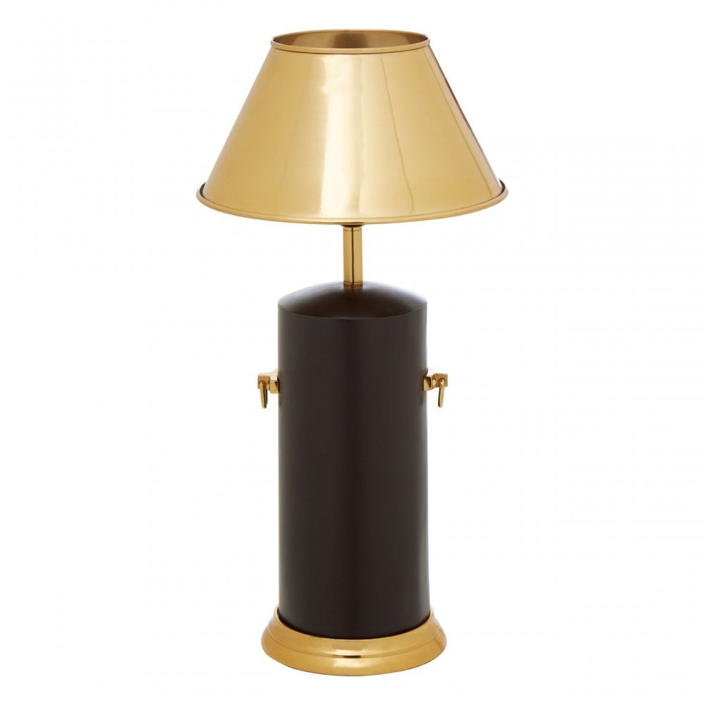 Melvin Empire Shade Table Lamp, Aluminium, Iron, Steel, Gold