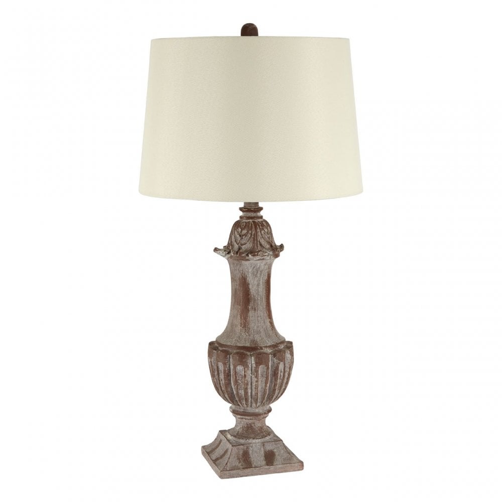 Paityn Table Lamp, Linen, Polystone, Beige