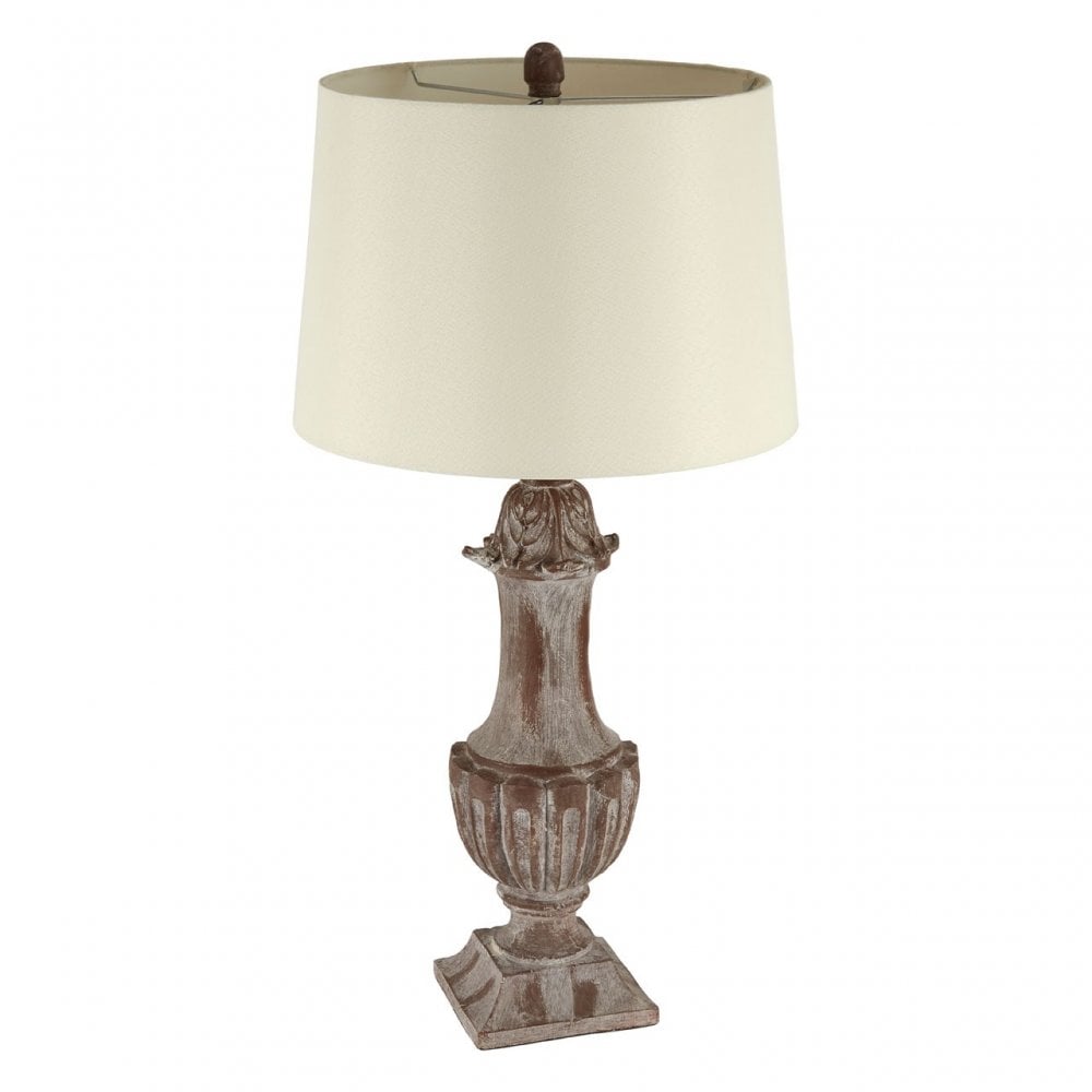 Paityn Table Lamp, Linen, Polystone, Beige