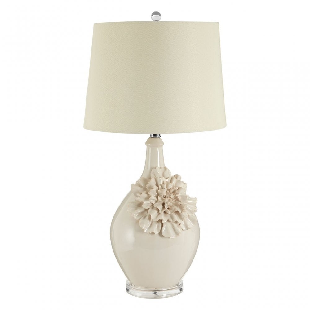 Padma Table Lamp, Ceramic, Linen