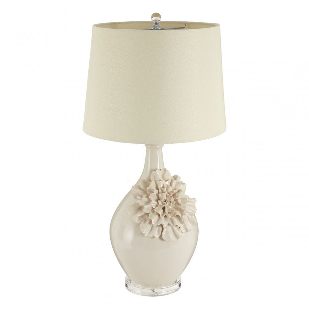 Padma Table Lamp, Ceramic, Linen