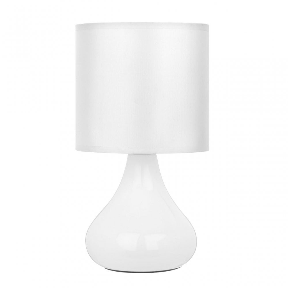 Bulbus White Table Lamp with EU Plug, Ceramic