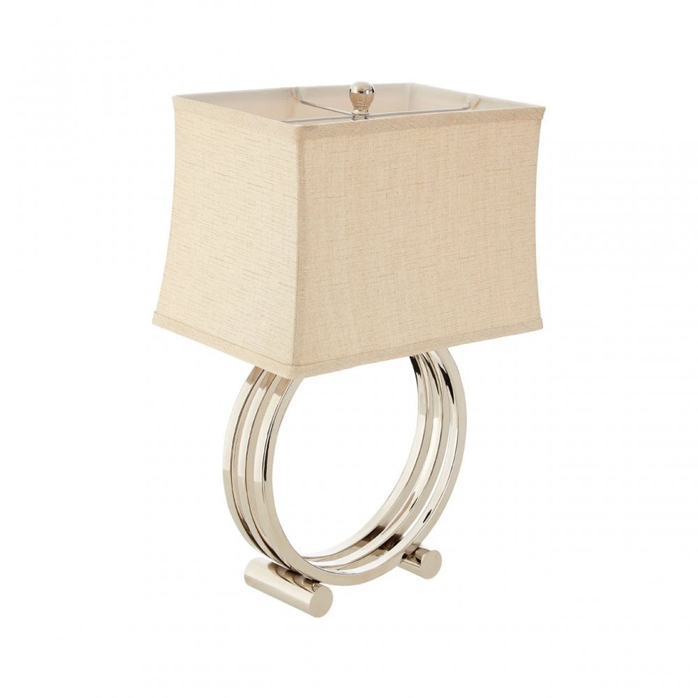 Circlet Table Lamp, Metal, Silver