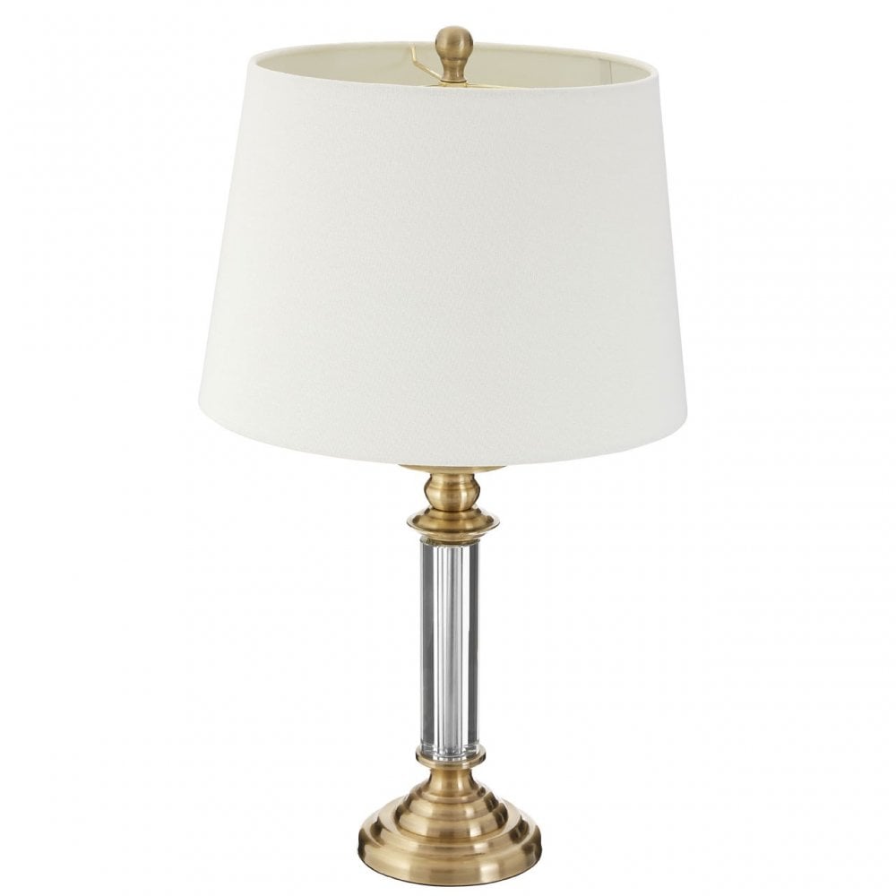 Grand Northern Table Lamp, Crystal, Cream