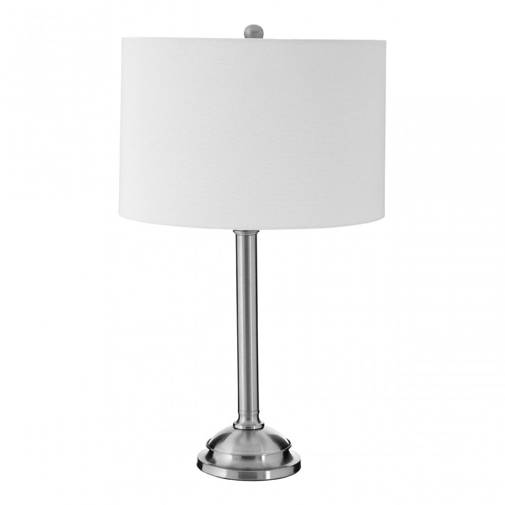 Portobello Table Lamp, Metal, Silver