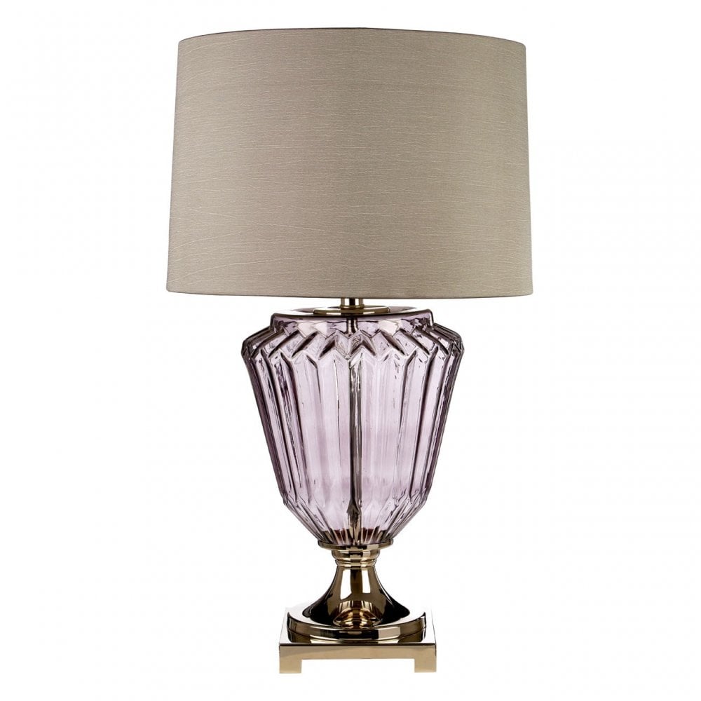 Annot Table Lamp, Glass, Silk, Clear