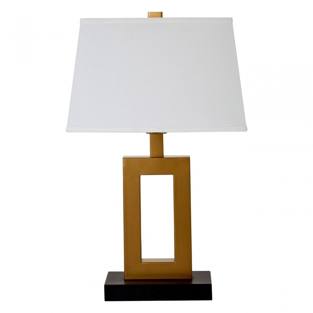 Leora Table Lamp, Fabric, Bronze