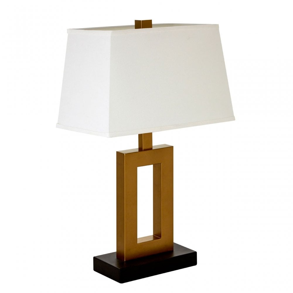 Leora Table Lamp, Fabric, Bronze