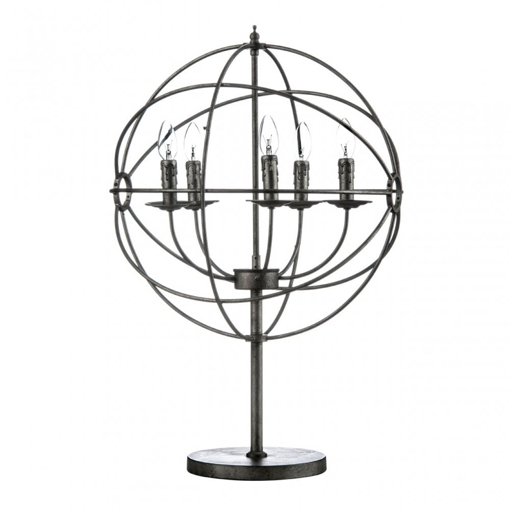 Orbital Table Lamp, Chromed Metal