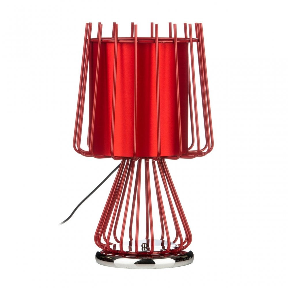 Aria Table Lamp, Ceramic, Red