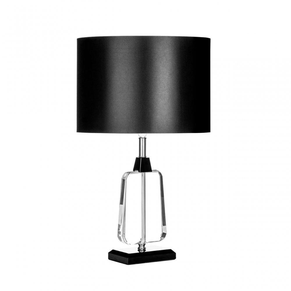 Tabatha Table Lamp, Polyresin, Black