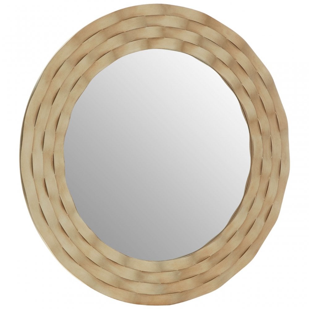 Gwenn Wall Mirror with Antique Silver Finish, Silver