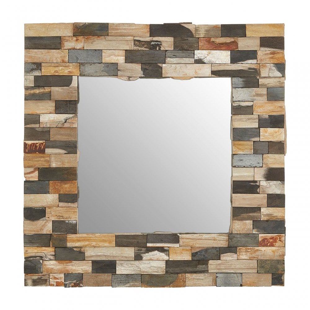 Artefacto Tile Wall Mirror, Multi-Coloured