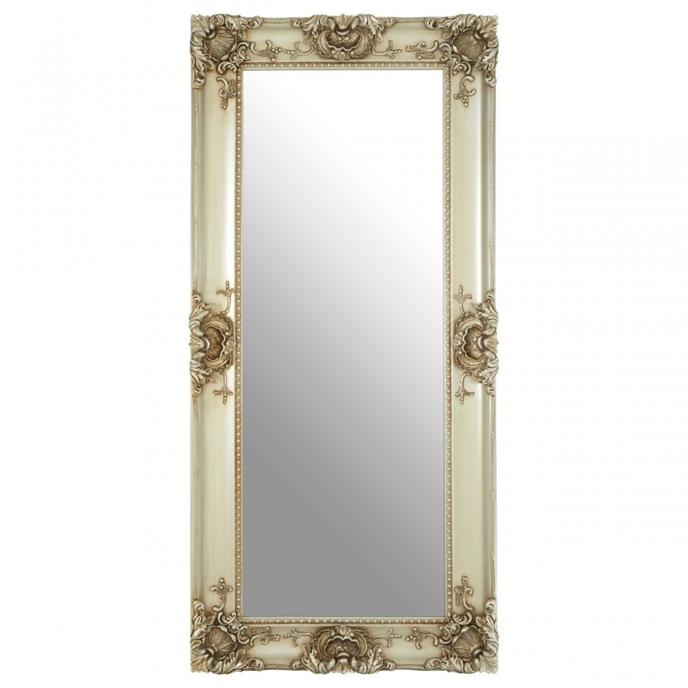 Cara Wall Mirror, Wood, Mirrored Glass, Wood, Silver