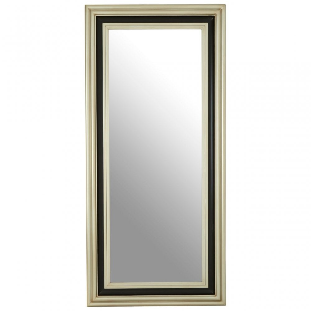 Camila Wall Mirror, Wood, Mirrored Glass, Wood, Silver