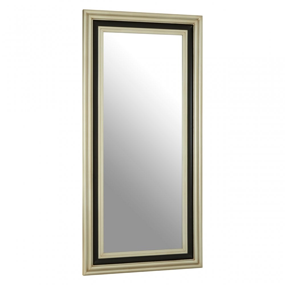 Camila Wall Mirror, Wood, Mirrored Glass, Wood, Silver