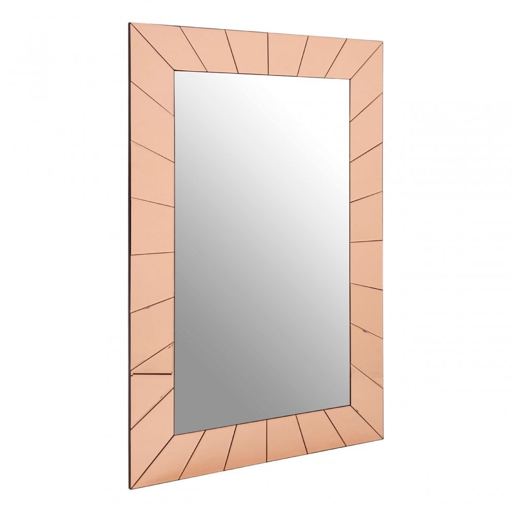 Tuskin Earl Wall Mirror, Mirrored Glass, Gold