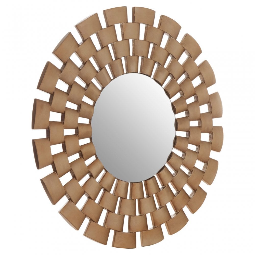 Geela Wall Mirror, Crystal Mirror, Silver