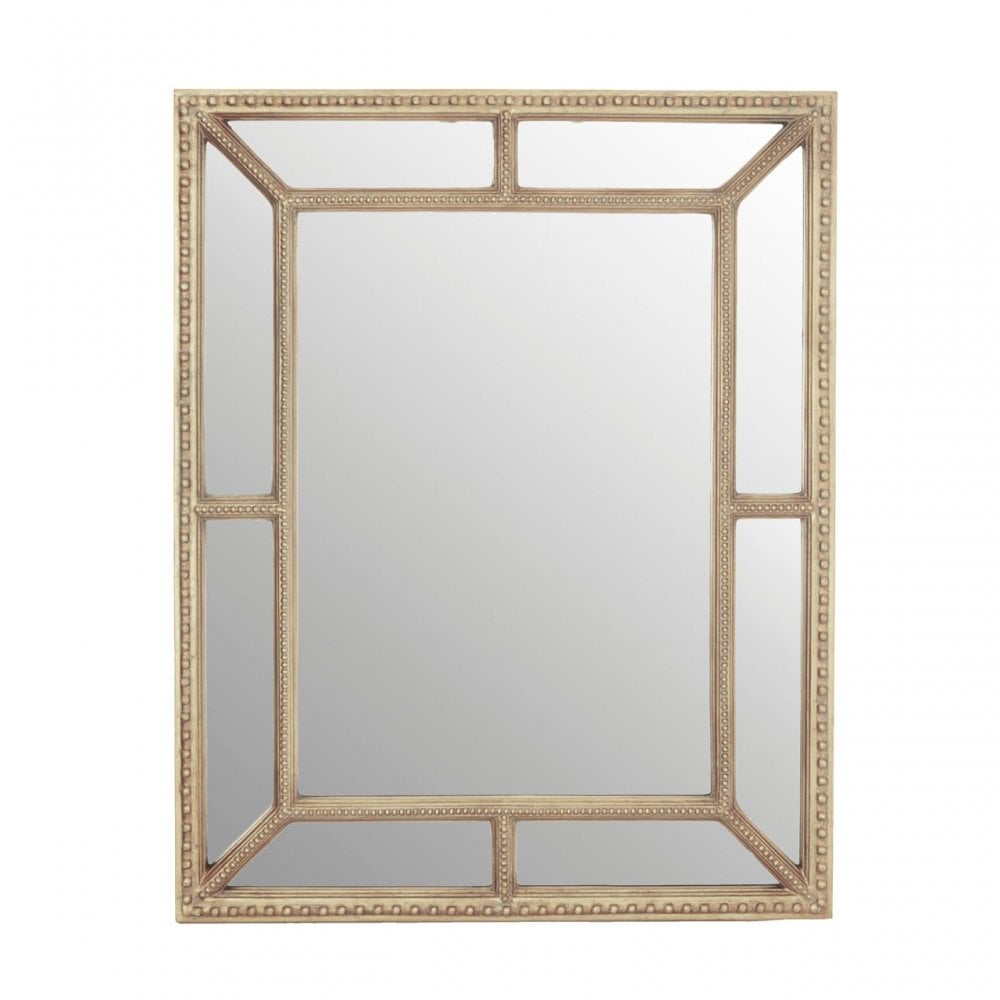 Classic Cream Wall Mirror, Mirrored Glass, Cream