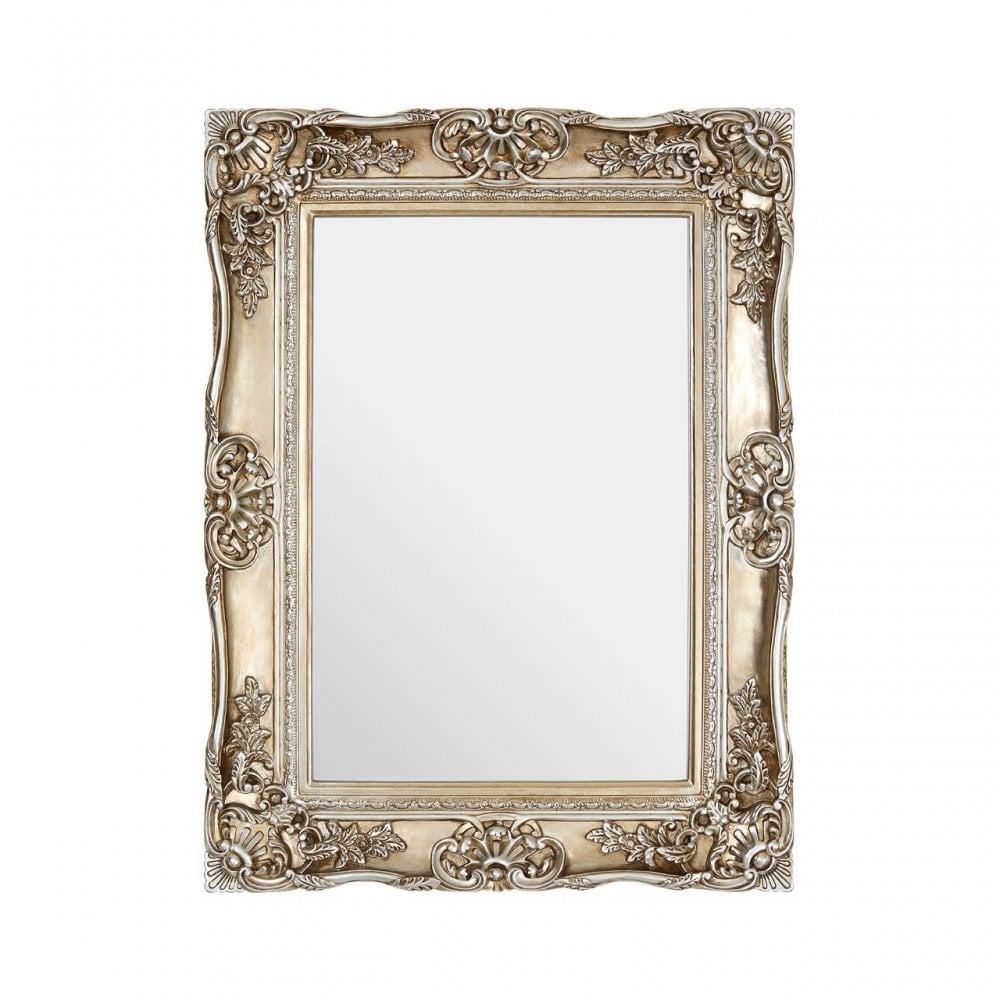 Ornate Decorative Edge Wall Mirror, Mirrored Glass, Gold